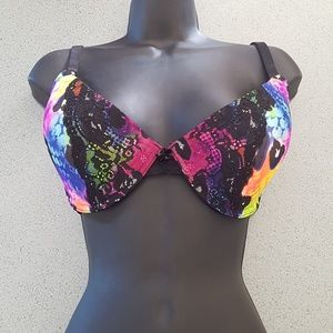 Multi-Colored Bra w/ Lace